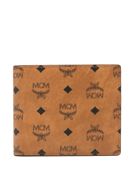  Mcm Cartera Con Logo Estampado - Marrón 
