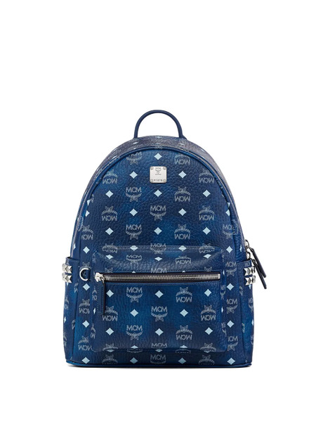 Mcm Mochila Stark Con Apliques - Azul 