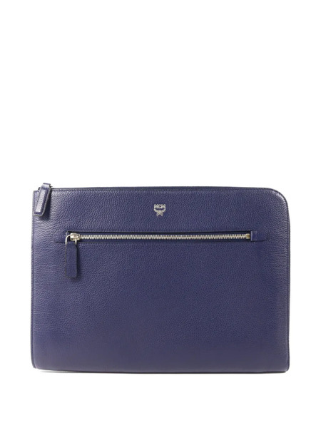  Mcm Pre-owned Bolso De Mano Granulado - Azul 