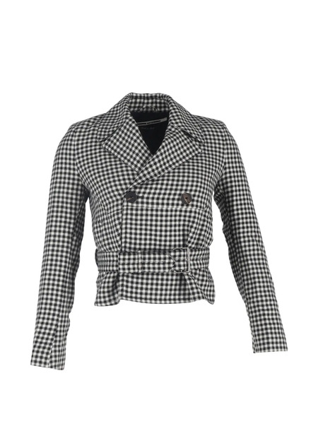  Mcq Blazer A Cuadros Gingham - Negro 