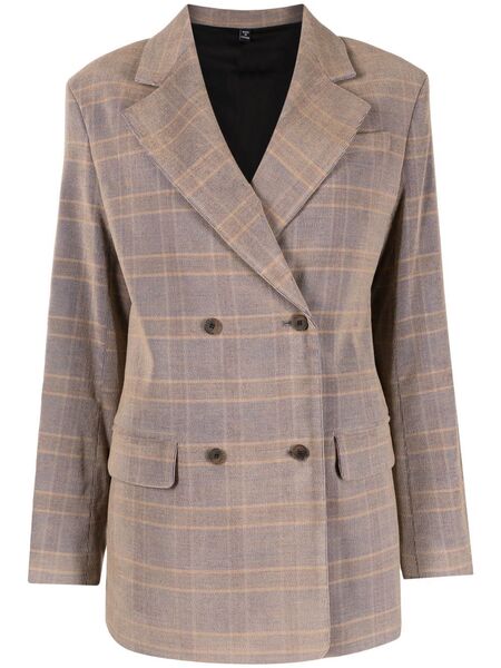  Mcq Blazer A Cuadros - Neutro 