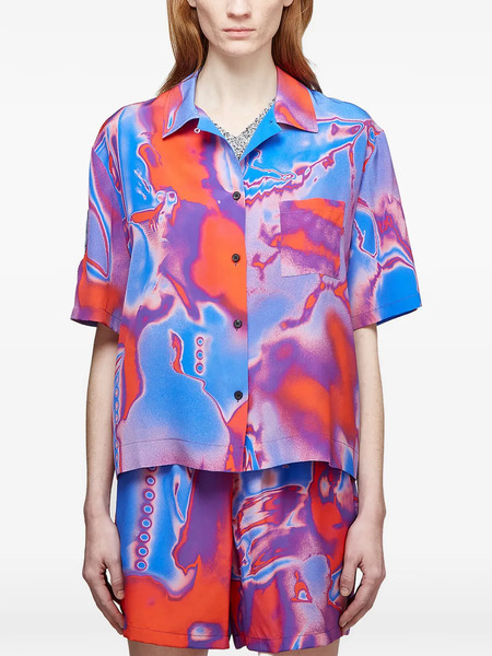 Mcq Top Con Estampado Abstracto - Azul 