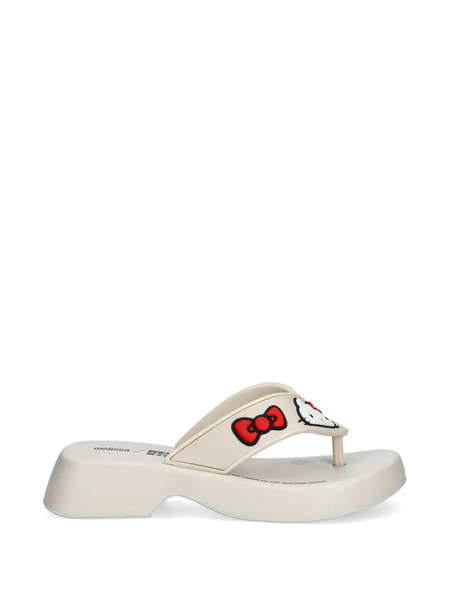  Melissa Chanclas Hello Kitty Con Plataforma - Neutro 