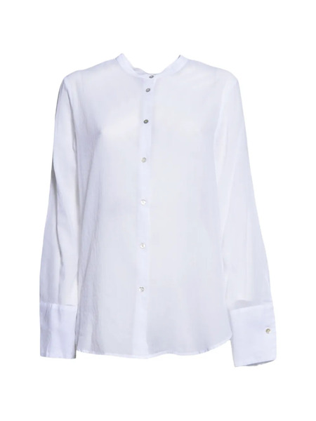  Merci Camisa Sin Cuello Con Botones - Blanco 