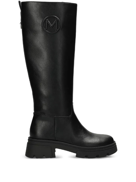  Mexx Botas Con Placa Del Logo - Negro 