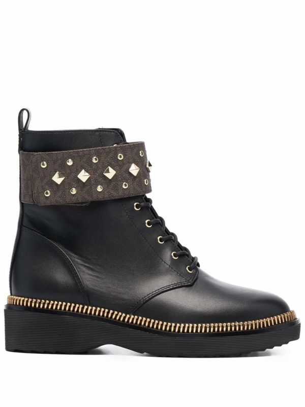  Michael Michael Kors Botas Haskell Con Apliques - Negro 