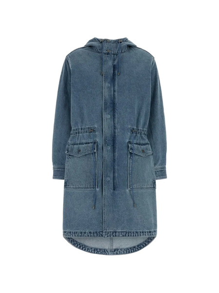  Michael Michael Kors Parka De Algodón Con Botones - Azul 