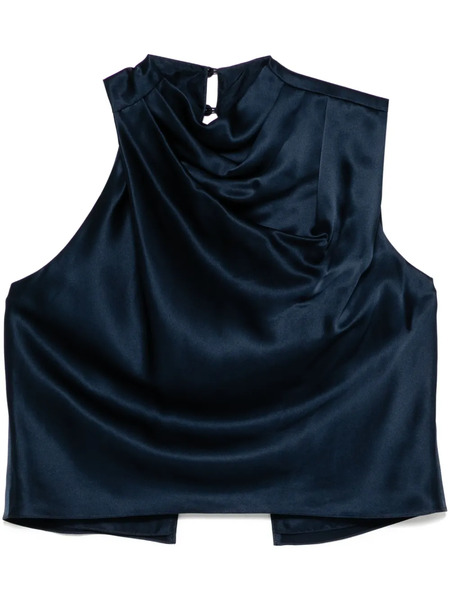  Michelle Mason Top Con Espalda Descubierta - Azul 