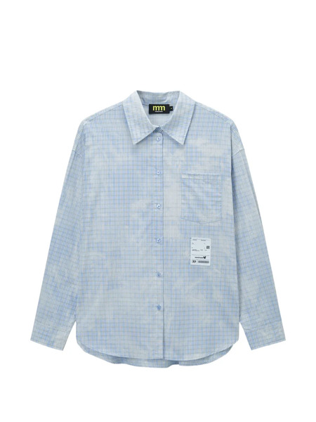  Mini Cream Camisa A Cuadros - Azul 