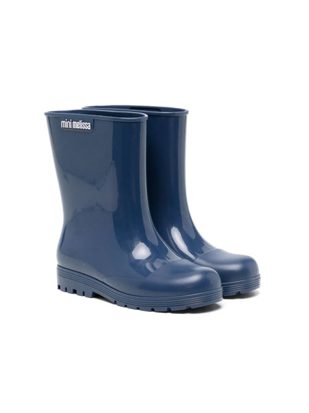  Mini Melissa Anillo Con Logo En Relieve - Azul 