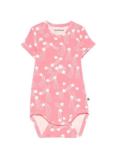  Mini Rodini Body Con Estrella Estampada - Rosa 