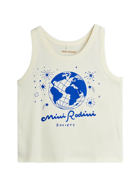  Mini Rodini Chaleco Con Planeta Estampado - Neutro 