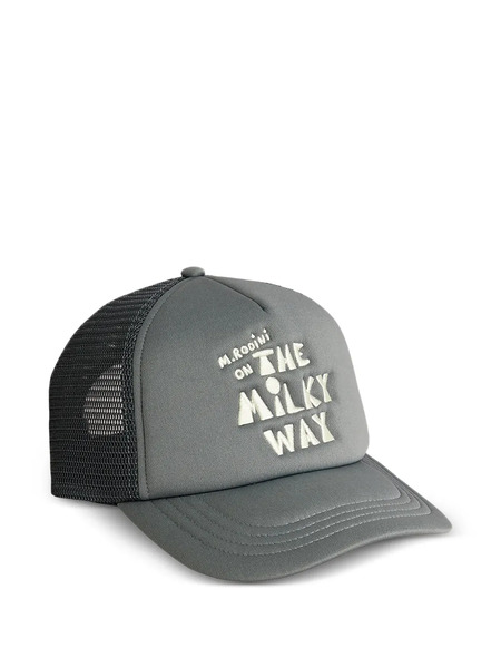  Mini Rodini Gorra Con Letras Bordadas - Gris 