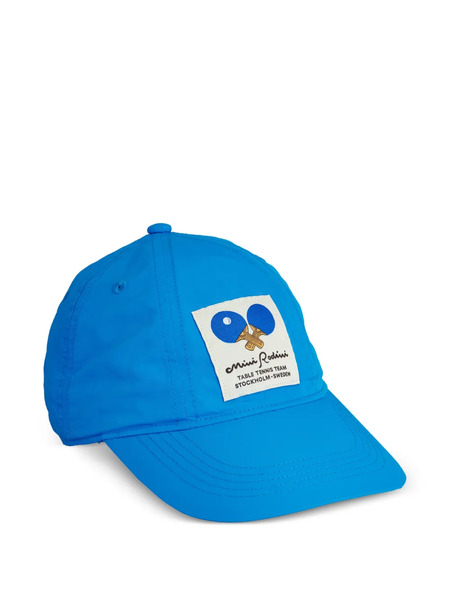  Mini Rodini Gorra Con Parche Del Logo - Azul 