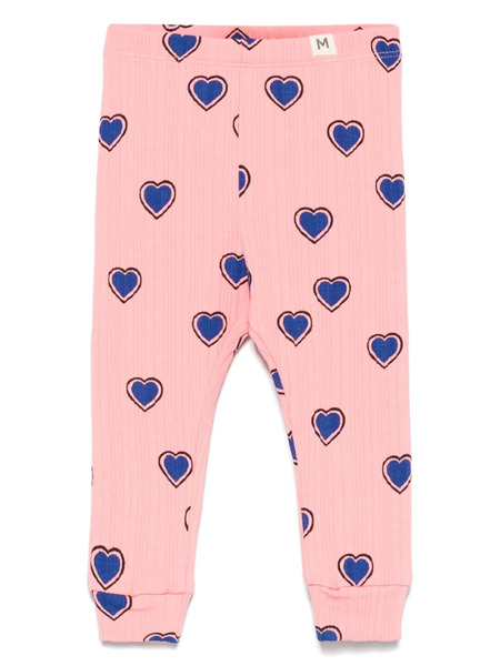  Mini Rodini Leggins Con Corazones - Pink 
