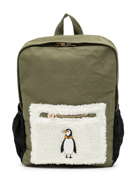  Mini Rodini Mochila Con Parche Penguin - Verde 