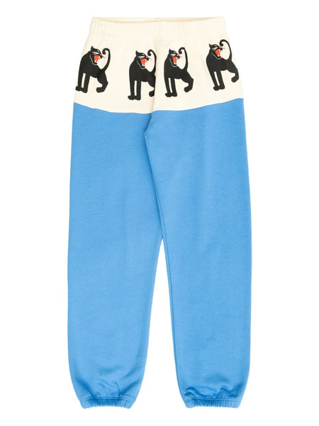  Mini Rodini Pantalones De Chándal Con Panel Panther - Azul 