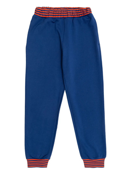  Mini Rodini Pantalones De Chándal Con Ribete A Rayas - Azul 