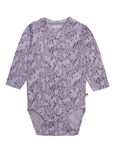  Mini Rodini Pelele Con Motivo De Leopardo - Morado 