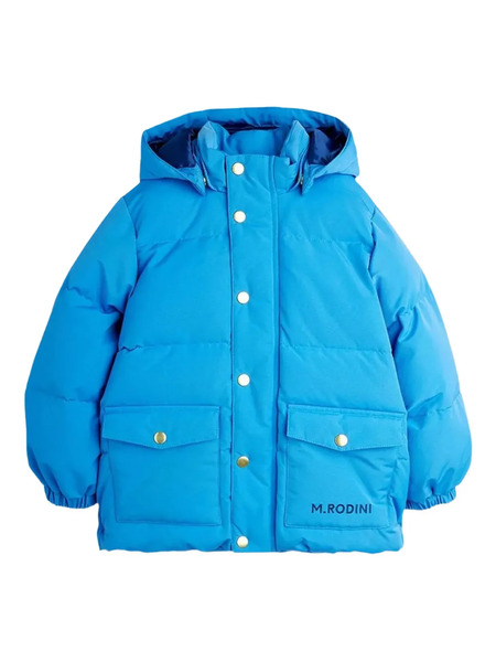  Mini Rodini Plumífero Con Capucha - Azul 