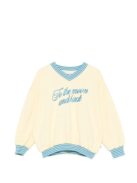  Mini Rodini Sudadera Con Bordado To The Moon - Amarillo 