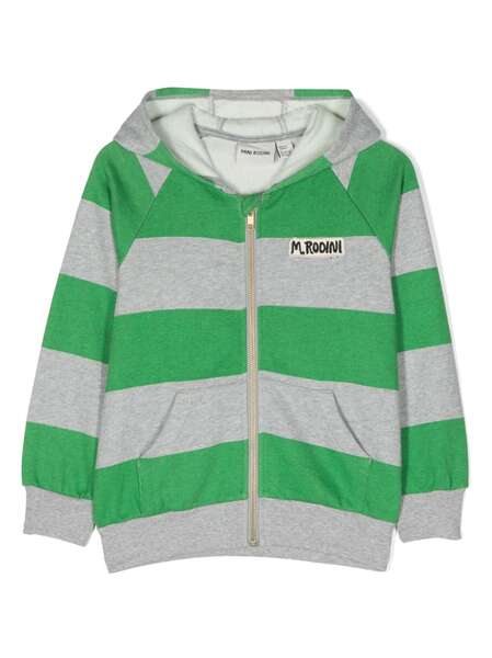  Mini Rodini Sudadera Con Capucha Y Cremallera - Verde 