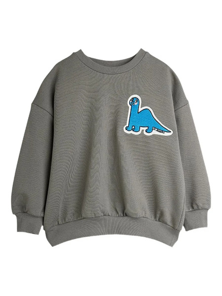  Mini Rodini Sudadera Con Detalle De Dinosaurio - Gris 