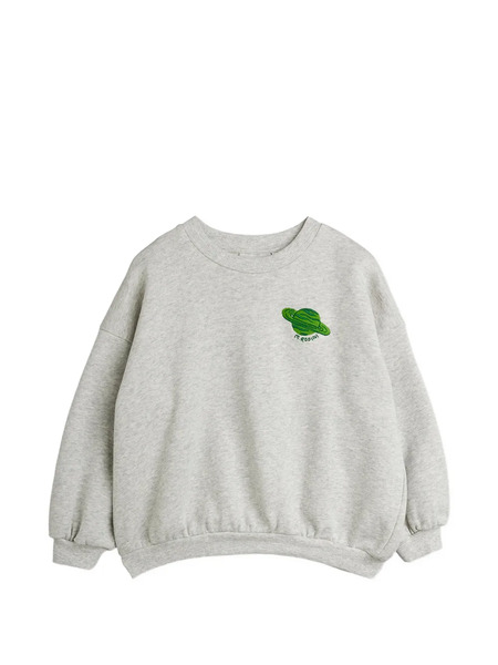  Mini Rodini Sudadera Con Logo Bordado - Gris 