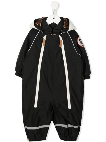  Mini Rodini Traje De Nieve Alaska Panda Con Capucha - Negro 
