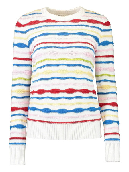  Minnie Rose Jersey A Rayas - Blanco 