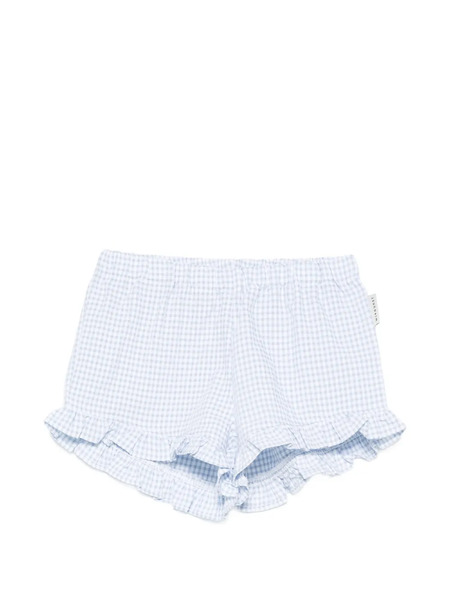  Mipounet Pantalones Cortos Colette A Cuadros Gingham - Azul 