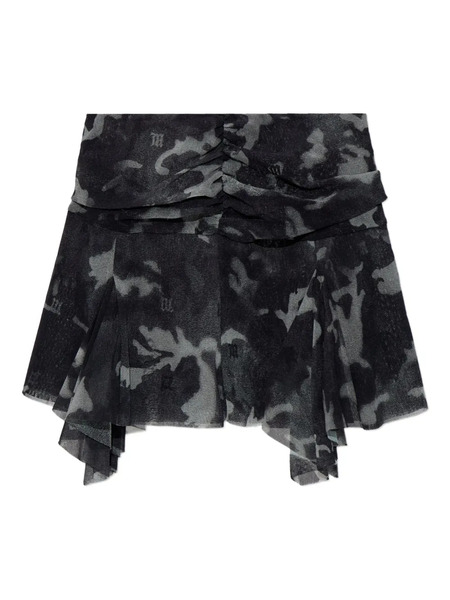  Misbhv Falda Fruncida A Capas - Gris 