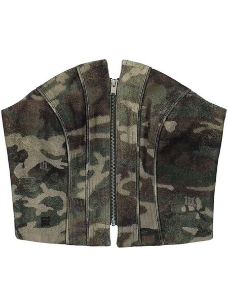  Misbhv Top Camo Corset - Verde 
