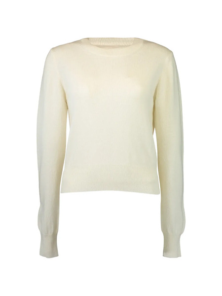  Misha Jersey Con Cuello Redondo - Blanco 