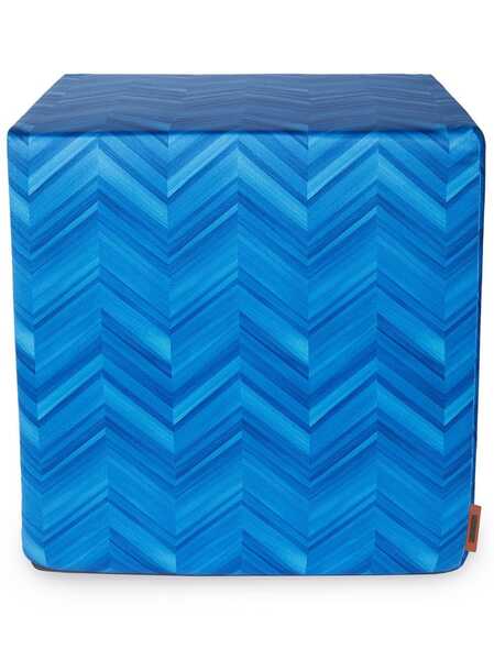  Missoni Home Pouf Layers Inlay Cúbico - Azul 