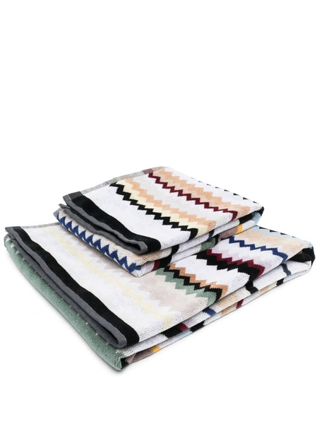  Missoni Home Zig-zag Cotton Bath Towel - Gris 