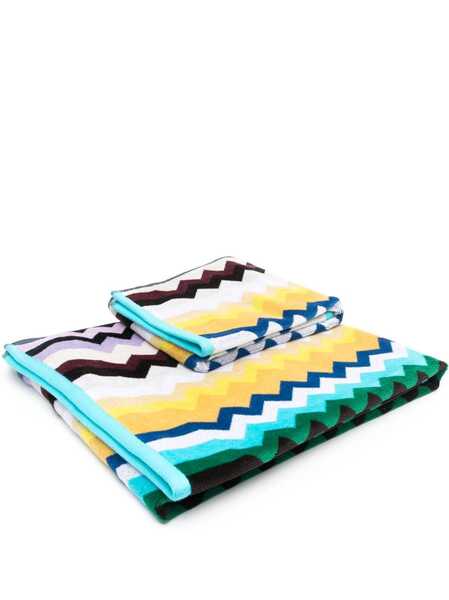  Missoni Home Zig Zag-patterned Bath Towel - Azul 