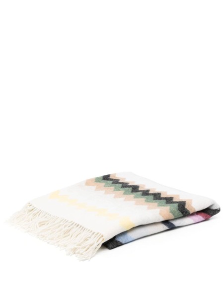  Missoni Home Zigzag Wool-blend Throw - Neutro 