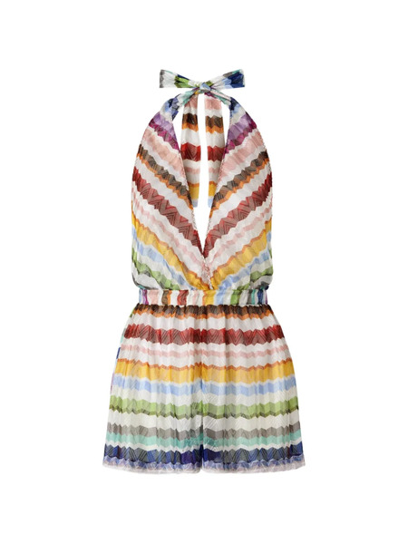  Missoni Mono Corto Con Cuello Halter - Neutro 