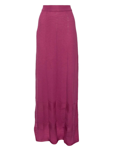  Missoni Pre-owned Falda De Punto Chevron - Morado 