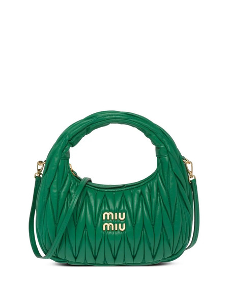  Miu Miu Bolso De Hombro Miu Wander Mini - Verde 