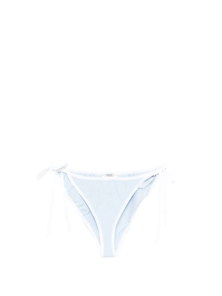  Miu Miu Bragas De Bikini De Popelina - Azul 