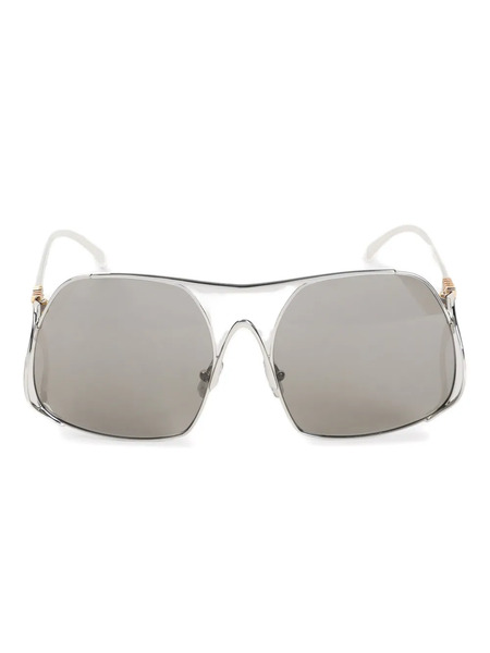  Miu Miu Eyewear Gafas De Sol Con Letras Del Logo - Gris 