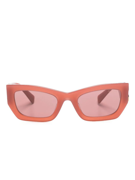  Miu Miu Eyewear Gafas De Sol Miu Glimpse - Rojo 