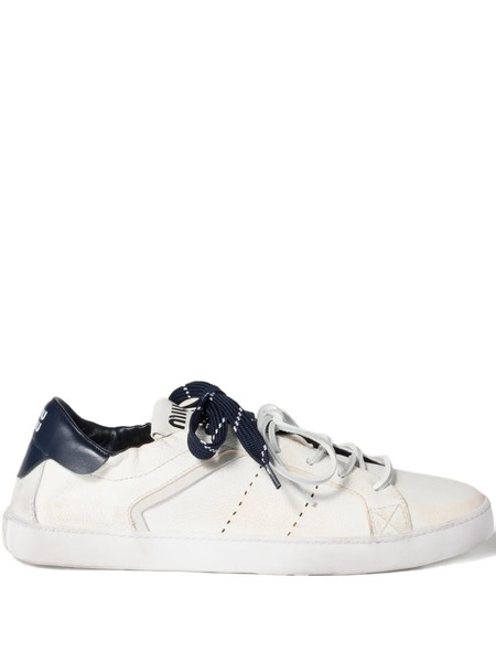  Miu Miu Zapatillas Deco De Piel - Neutro 