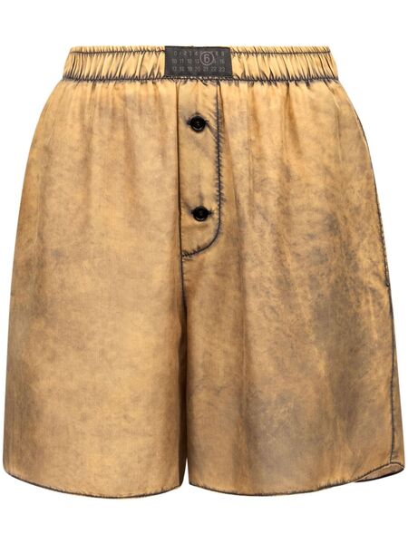  Mm6 Maison Margiela Pantalones Vaqueros Cortos Con Efecto Envejecido - Neutro 