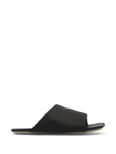  Mm6 Maison Margiela Sandalias Con Placa Del Logo - Negro 