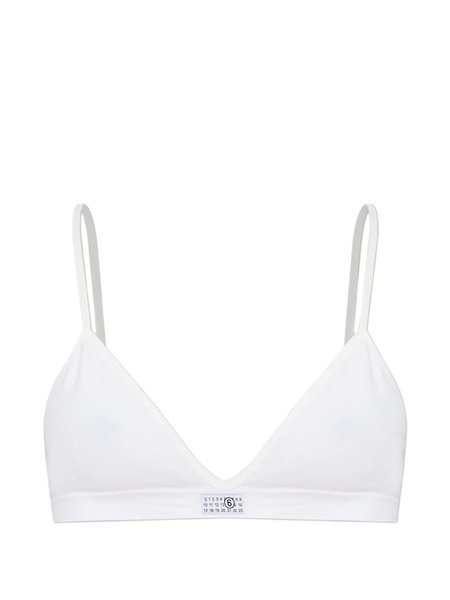  Mm6 Maison Margiela Sujetador Triangular Label - Blanco 