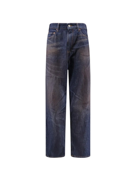  Mm6 Maison Margiela Vaqueros Con Efecto Degradado - Azul 