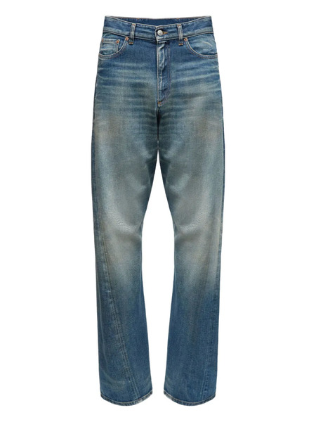  Mm6 Maison Margiela Vaqueros De Algodón - Azul 